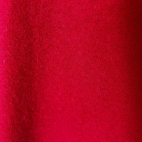 Cezani Men's Red 100% Cashmere V-Neck Long Sleeve Sweater Size L - Picture 7 of 11
